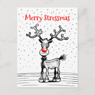 Prettige StressKerstmis Reebout Kerstkaart Briefkaart
