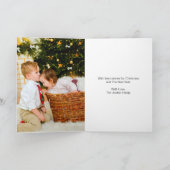 Prettige StressKerstmis Rudolf Kerst Foto Kaart (Binnen)