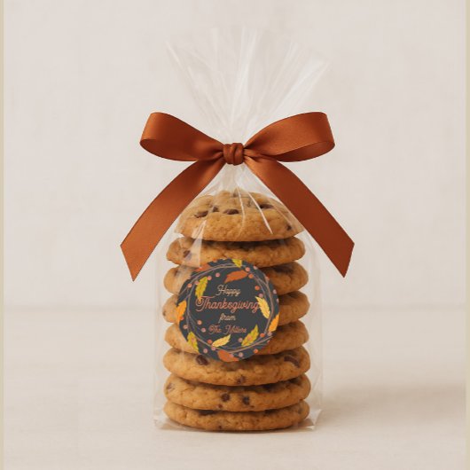 Prettige Thanksgiving Aangepaste Ronde Sticker