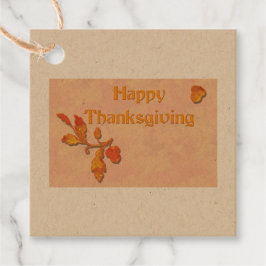 Prettige Thanksgiving Aardetint Favor Tags  Bedankjes Labels