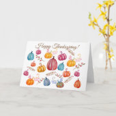 Prettige Thanksgiving-ansichtkaart Kaart (Gele Bloem)