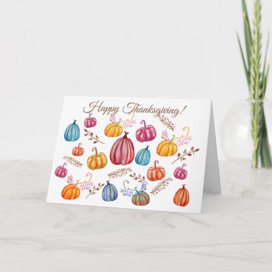 Prettige Thanksgiving-ansichtkaart Kaart (Voorkant)