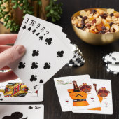 Prettige Thanksgiving Day Speelkaarten Doos, Wijn (Insitu)
