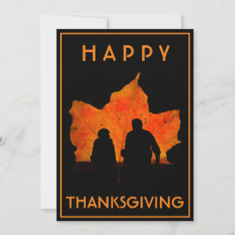 PRETTIGE THANKSGIVING FAMILIE ETEN PARTY KAART