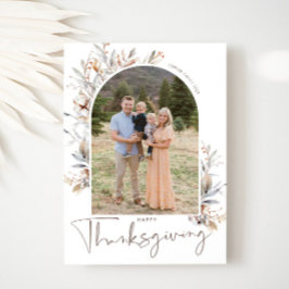 Prettige Thanksgiving Fotokaart Feestdagenkaart