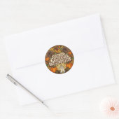 PRETTIGE THANKSGIVING GEWENST RONDE STICKER (Envelop)