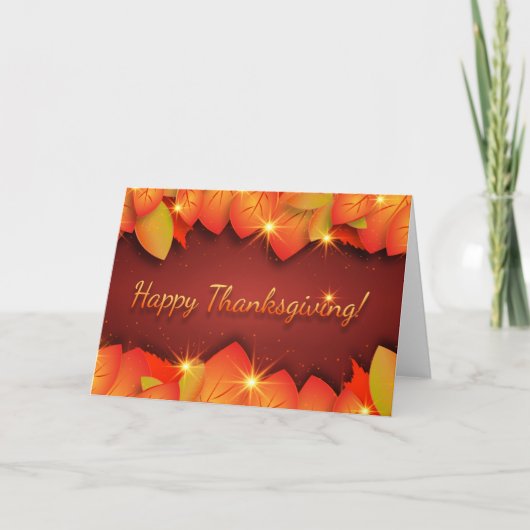 Prettige Thanksgiving-groeten Aankondiging (Voorkant)
