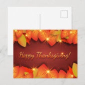Prettige Thanksgiving-groeten Briefkaart (Voorkant / Achterkant)
