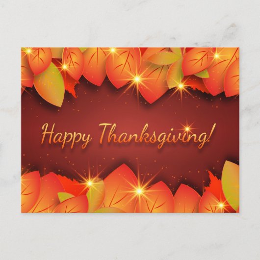 Prettige Thanksgiving-groeten Briefkaart (Voorkant)