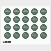 Prettige Thanksgiving jager groene retouradres Ronde Sticker (Vel)