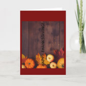 Prettige Thanksgiving-kerstkaart Kaart (Voorkant)