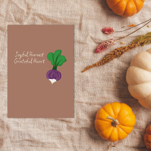 Prettige Thanksgiving Koolraap Wenskaart Download Feestdagenkaart