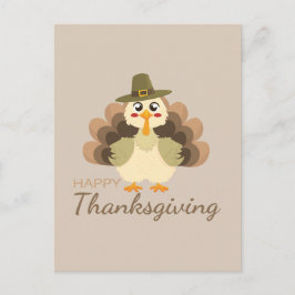 Prettige Thanksgiving Lieve Kalkoen Feestdagenkaart