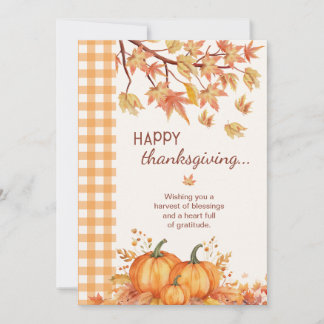 Prettige Thanksgiving Pompoen Verjaardagskaart Bedankkaart