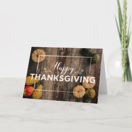 Prettige Thanksgiving pompoenen Kaart