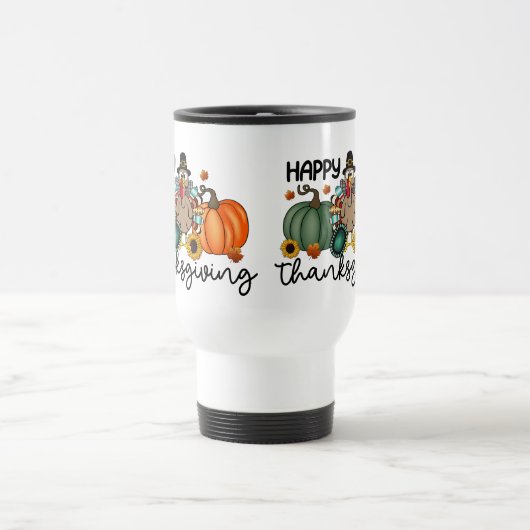 Prettige Thanksgiving T-shirt | Herfst Vakantie Tu Reisbeker (Center)