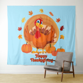 Prettige Thanksgiving-typografie wandtapijt Wandkleed
