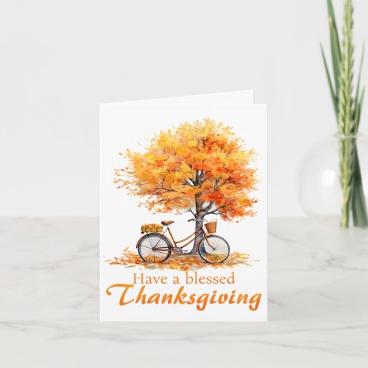 Prettige Thanksgiving-uitnodigingskaart Bedankkaart (Voorkant)