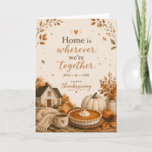 Prettige Thanksgiving-vakantiegroet voor familie