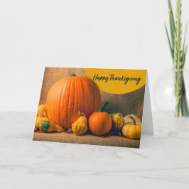 Prettige Thanksgiving voor wie dan ook Mooie pompo Feestdagen Kaart