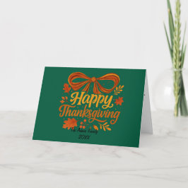 Prettige Thanksgiving Vouw Kerstkaart, Dank Je Bedankkaart