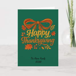Prettige Thanksgiving Vouw Kerstkaart, Dank Je Bedankkaart