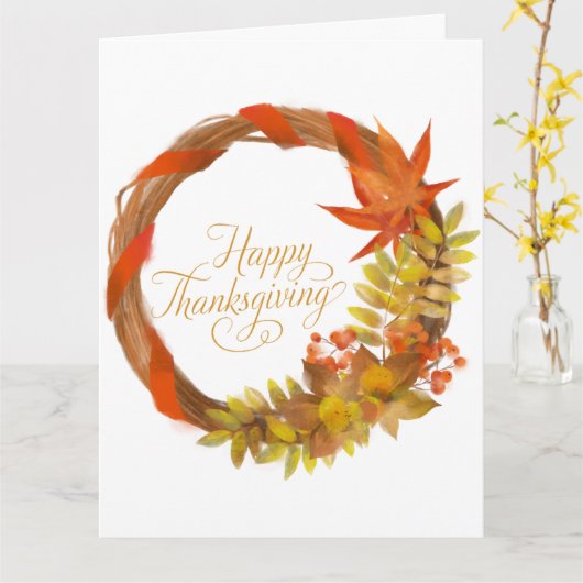 PRETTIGE THANKSGIVING WAARDE KAART (Gele Bloem)