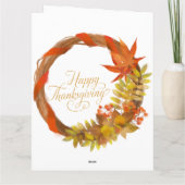 PRETTIGE THANKSGIVING WAARDE KAART (Achterkant)