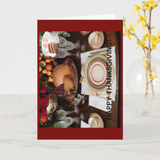 Prettige Thanksgiving wenskaart Kaart (Gele Bloem)