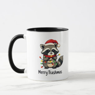 Prettige Trashmas Grappige Wasbeer Kerstvakantie  Mok