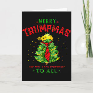 Prettige Trumpmis Leuk Kerstman Trump Kerstboom Kaart