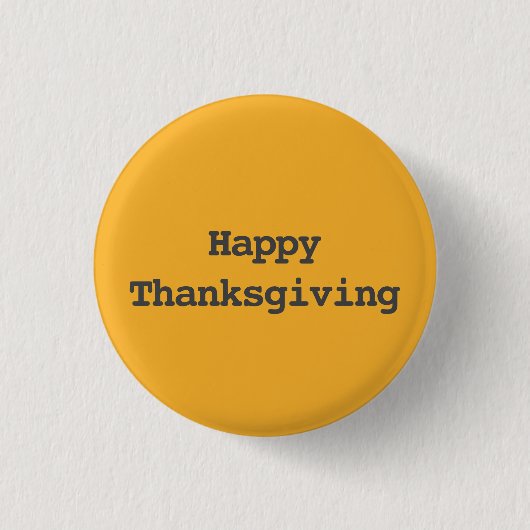 Prettige typografie voor Thanksgiving Ronde Button 3,2 Cm (Voorkant)