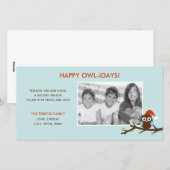 Prettige Uil-dagen! Kerstkaart met foto (Voorkant / Achterkant)
