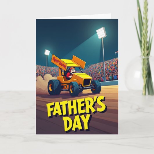 Prettige Vaderdag Racer Kaart (Voorkant)