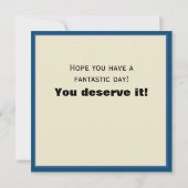 Prettige Vaderdag vierkant Inspirivity modern Notitiekaartje (Achterkant)