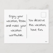 prettige vakantie feestdagenkaart (Achterkant)