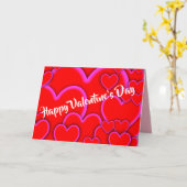 Prettige Valentijn aan mijn lieve schat Hartjes Ro Kaart (Gele Bloem)