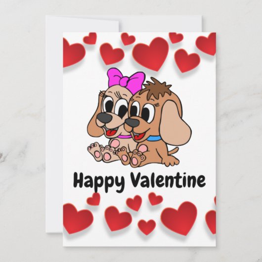 Prettige Valentijn Feestdagenkaart (Voorkant)