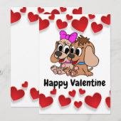 Prettige Valentijn Feestdagenkaart (Voorkant / Achterkant)
