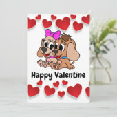 Prettige Valentijn Feestdagenkaart (Staand voorkant)