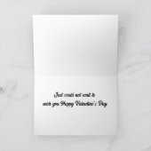 "PRETTIGE VALENTIJN" VAN HANGENDE KAT KAART (Binnen)