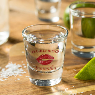 Prettige Valentijnsdag   #1 Partner Persoonlijk Shot Glas