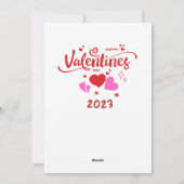 Prettige Valentijnsdag 2023 Feestdagenkaart (Achterkant)