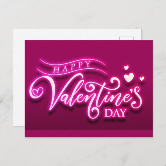 Prettige Valentijnsdag Briefkaart (Voorkant / Achterkant)