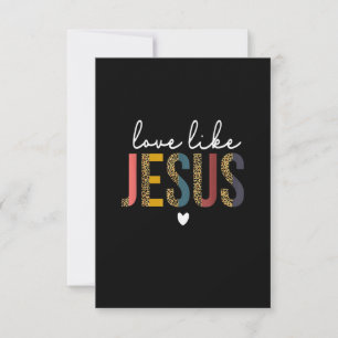 Prettige Valentijnsdag Christelijke Luipaard Liefd Kaart