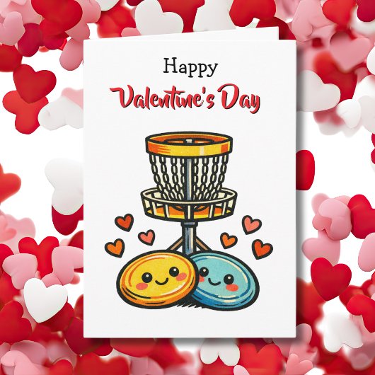 Prettige Valentijnsdag | Disc Golf Thema Kaart