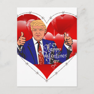 prettige valentijnsdag donald trump feestdagenkaart