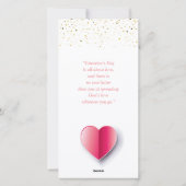 Prettige Valentijnsdag Elegant Klassiek Liefdevol Feestdagenkaart (Achterkant)