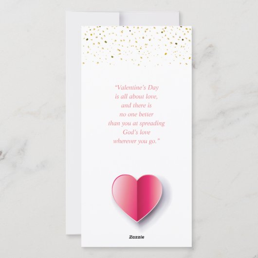 Prettige Valentijnsdag Elegant Klassiek Liefdevol Feestdagenkaart (Achterkant)