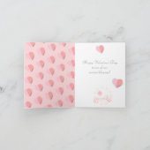 Prettige Valentijnsdag Elegante Groet Feestdagen Kaart (Binnen)